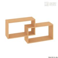 Полка настенная для книг КортексМебель КМ 24 (Ольха)