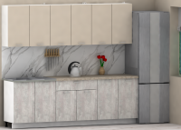 Кухня ЭлиГард LION 2,4 (Персидский жемчуг/Ледяное дерево/Малага)