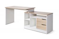 Стол компьютерный МебельКласс Имидж-3 (Белый/Дуб сонома)