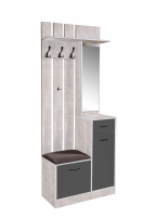 Шкаф для прихожей МебельКласс Дейтон (Бетон/Антрацит)
