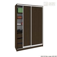 Шкаф КортексМебель Сенатор ШК10-45 классика ДД (Венге тёмный)