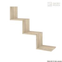 Полка настенная для книг КортексМебель КМ 27 (Дуб сонома)