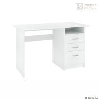 Стол компьютерный КортексМебель ЭЛЬФ 120-3ш (Белый)