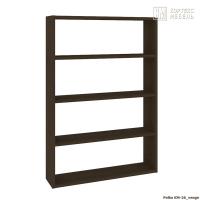 Полка настенная для книг КортексМебель КМ 26 (Венге тёмный)