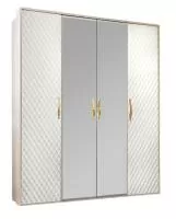 Шкаф ЭРА Lara 4-дверный Белый глянец