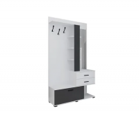 Шкаф комбинированный Интерлиния Вита-1 (Белый/Антрацит)