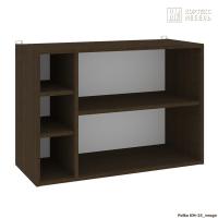 Полка настенная для книг КортексМебель КМ 25 (Венге тёмный)