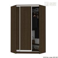 Шкаф КортексМебель Сенатор ШК30 классика угловой ДД (Венге тёмный)
