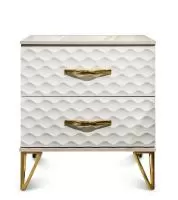 Тумба прикроватная ЭРА Lara Белый глянец