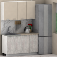 Кухня ЭлиГард LION 1,4 (Персидский жемчуг/Ледяное дерево/Малага)