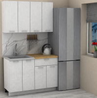 Кухня ЭлиГард LION 1,2 (Белый/Дуб бунратти)