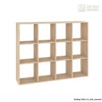 Стеллаж КортексМебель ДЕЛЬТА-12 140х105 (Дуб сонома)