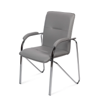 Кресло SitUp SAMBA Chrome экокожа (светло-серый)