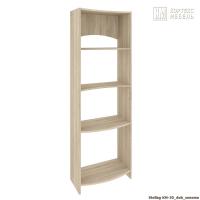 Стеллаж КортексМебель КМ 30 волна (Дуб сонома)