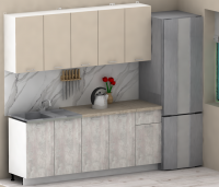 Кухня ЭлиГард LION 2,0 (Персидский жемчуг/Ледяное дерево/Малага)