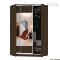 Шкаф КортексМебель Сенатор ШК30 геометрия угловой (Венге тёмный)