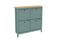 Тумба Новус Индустри для обуви  САГА 2.08.10.180.16 (Темно-бирюзовый/Ясень)