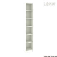 Стеллаж КортексМебель БИНГО 30х202 (Белый)