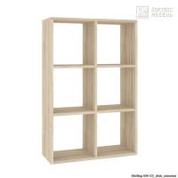 Стеллаж КортексМебель КМ 33 6-секций (Дуб сонома)