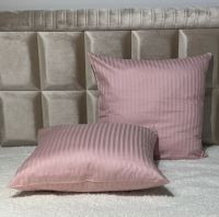 Комплект наволочек 70*70 страйп-сатин (Пудра) 