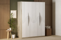 Шкаф Речицадрев Лира Р 397.17 (Белый матовый/Старая бронза)