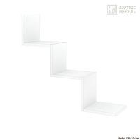 Полка настенная для книг КортексМебель КМ 27 (Белый)