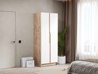 Шкаф Элигард AURA 2D (Дуб вотан/Белый)
