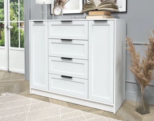 Тумба Интерлиния Концепт КТ-Т120 Тренд (Белый платинум/Белый)