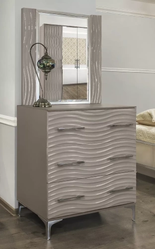 Комод ЭРА Gravita Серый камень глянец