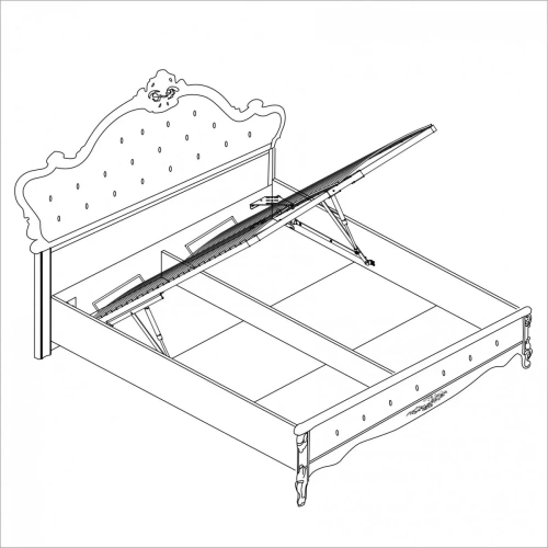 Кровать ЭРА Мишель 160x200 Белый матовый