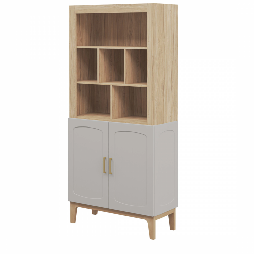 Шкаф комбинированный Мебель-Неман Танаро МН-058-03 (Кашемир/Гикори рокфорд натуральный)