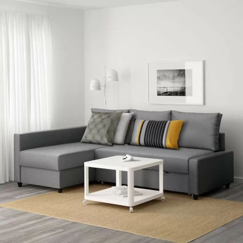 Угловой диван-кровать TOIVO SKIFTEBO dark grey