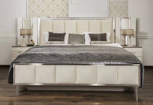 Кровать ЭРА Gravita 180x200 белый глянец