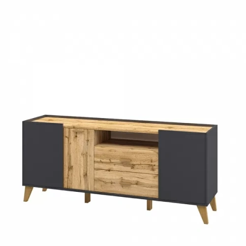 СКАНДИ МН-036-04(1) Тумба (Дуб Вотан + Графит)