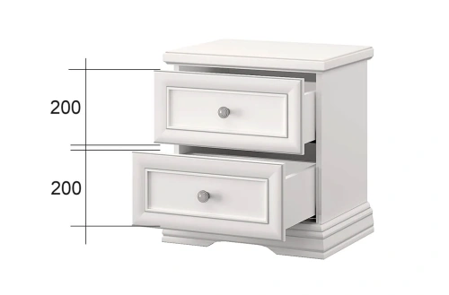 Тумба прикроватная anrex SEVILLA RTV 2S (Белый)