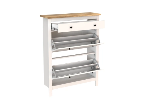 Тумба Новус Индустри для обуви  САГА 2.08.10.190.14 (Белый/Ясень)