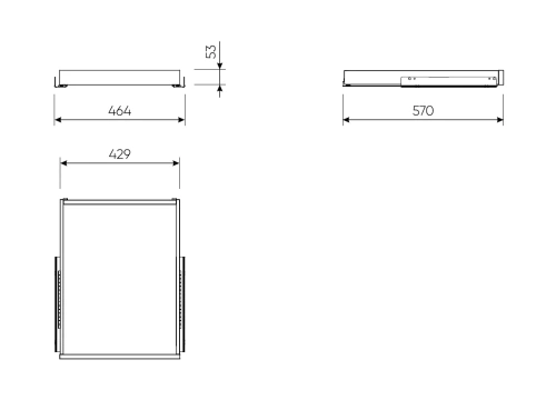 Полка Новус Индустри Макс выдвижная 2.06.20.540.1 (Белый)