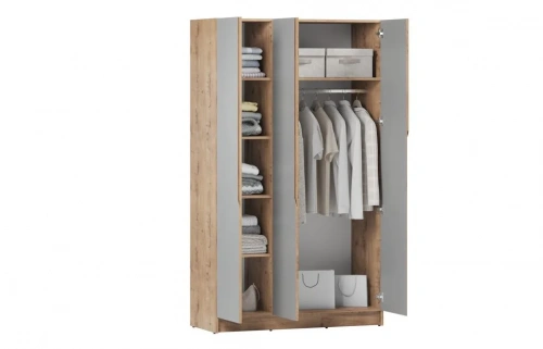 Шкаф Элигард AURA 3D (Дуб вотан/Дымчатый алмаз)