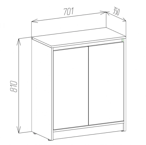 Тумба ЭлиГард Brighton 2D (Дуб вотан)