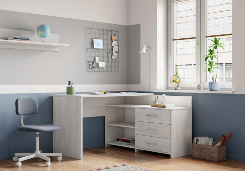 Стол письменный MYSTAR Кросс ИВ-120.01 (Сосна Каньон)