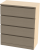 Комод Mebelain ВАРМА 4 Беленый дуб