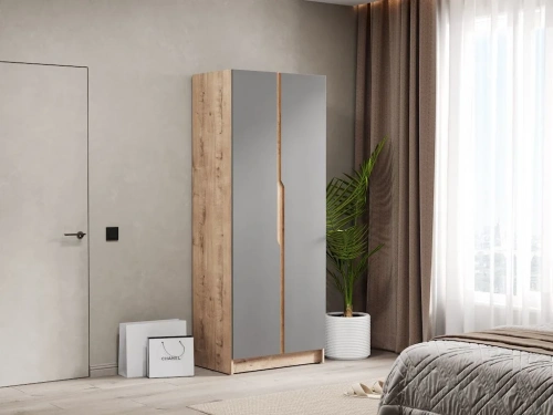 Шкаф Элигард AURA 2D (Дуб вотан/Графит)