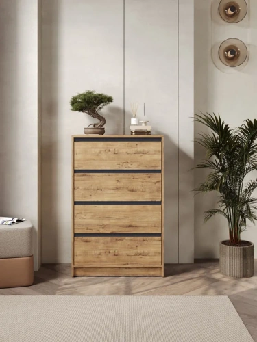 Комод ЭлиГард Brighton 4S (Дуб вотан)