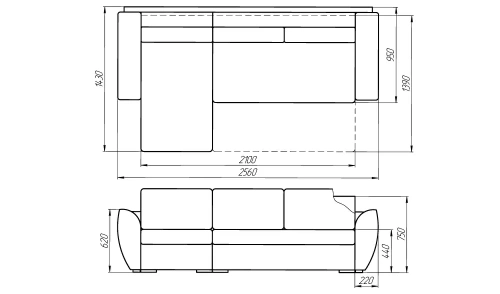 Угловой диван Лама-мебель Пингвин 2/6