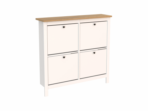 Тумба Новус Индустри для обуви  САГА 2.08.10.180.14 (Белый/Ясень)