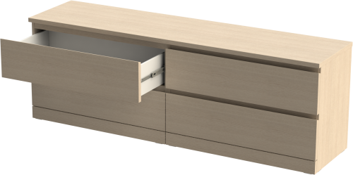 Комод Mebelain ВАРМА 4Д Беленый дуб