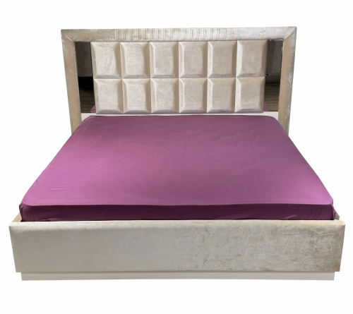 Простыня на резинке 90*200*25 (Ежевика)