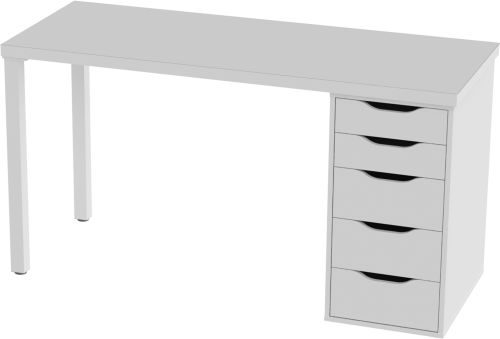 Стол письменный Mebelain ИНГАР 2/5T Белый