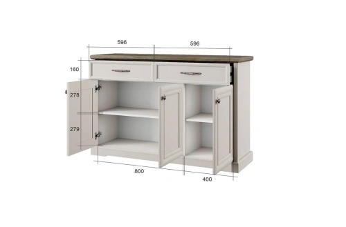 Тумба anrex TOSCANA NEW 3D2S