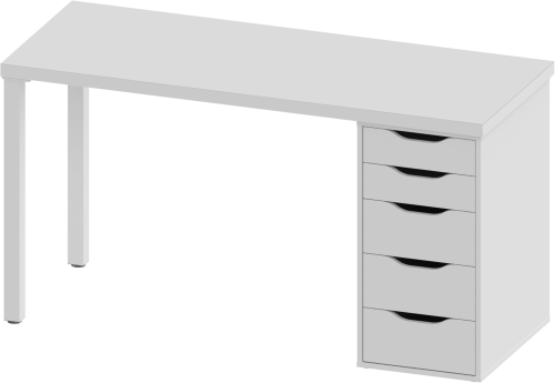Стол письменный Mebelain ИНГАР 2/5T Белый